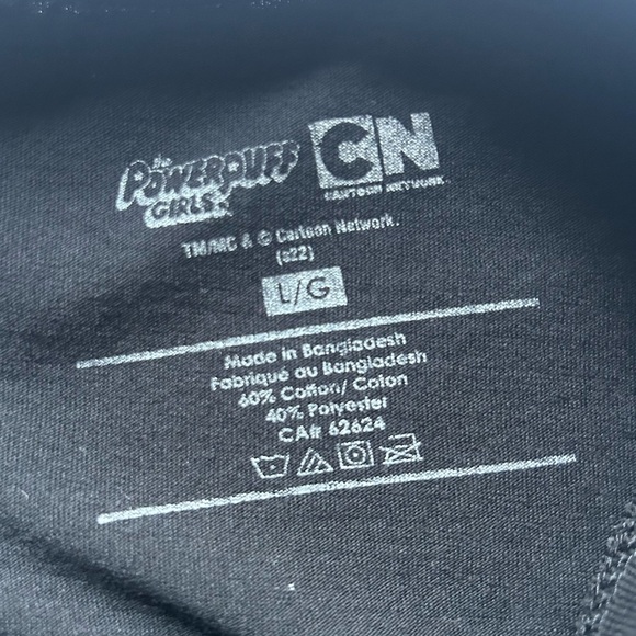 Cartoon Network Powerpuff Girls Black Graphic Fitted Baby Tee - Picture 8 of 10